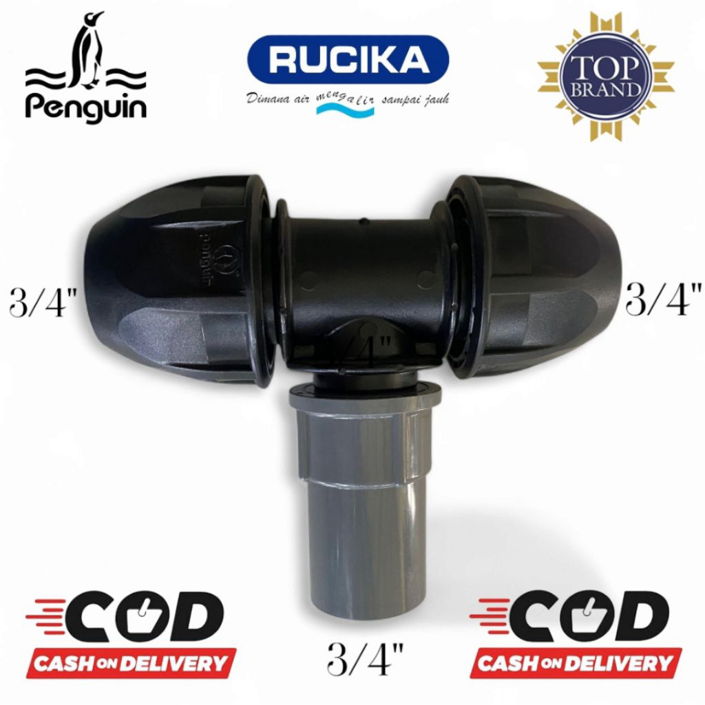 sambungan pipa Tipe T / HDPE ke PVC/ male tee / SDD /Berkualitas tinggi Original best seller