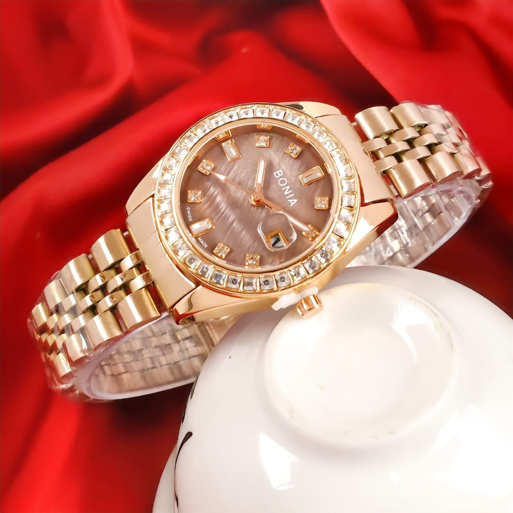 NEW JAM TANGAN WANITA CEWEK BONBON 34MM RANTAI JAM TANGAN CEWEK MEWAH SIMPEL JAM KECIL