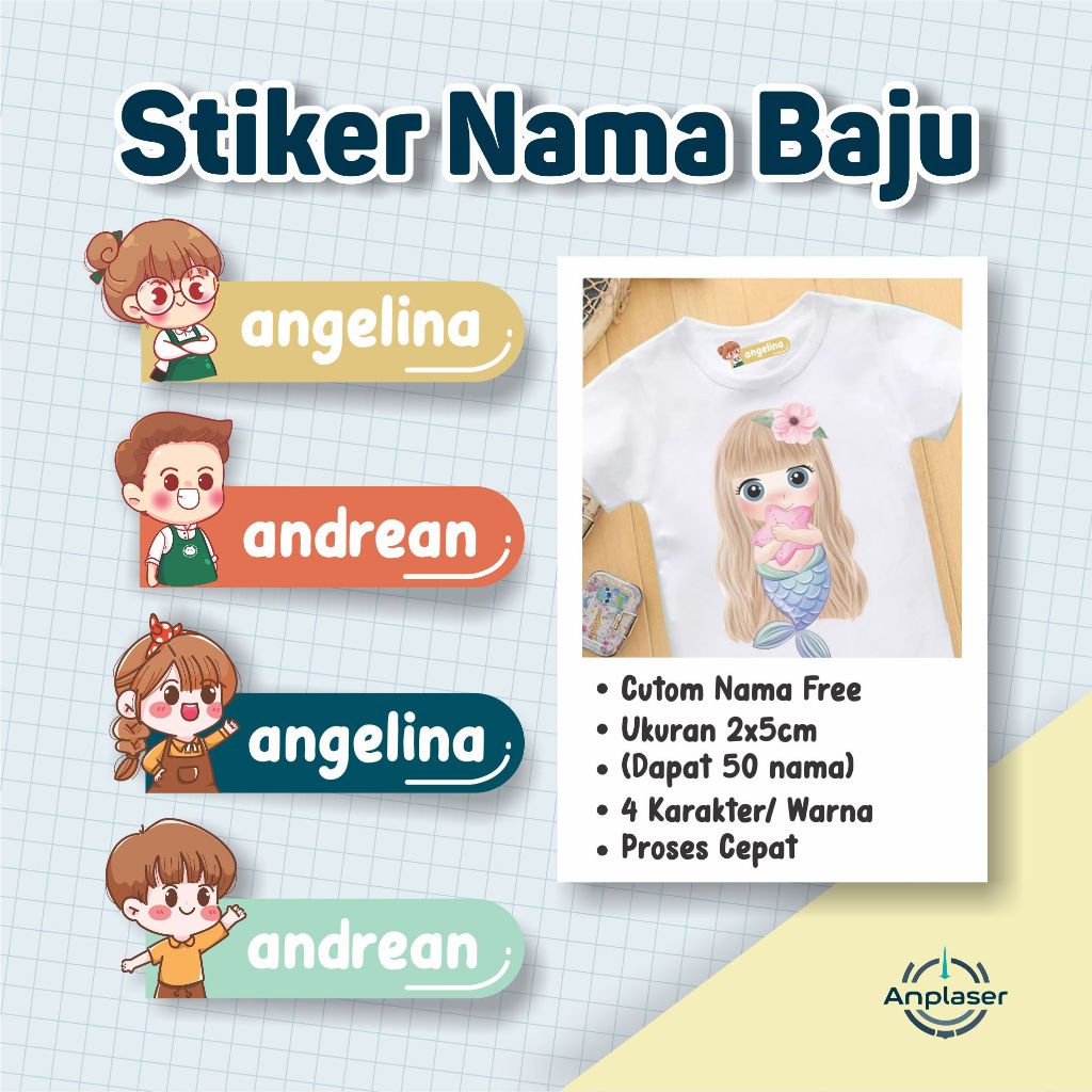 

SABLON KAIN a4 / STIKER SABLON NAMA CUSTOME/ DTF SABLON NAMA / STIKER SABLON custome / stiker kain custome