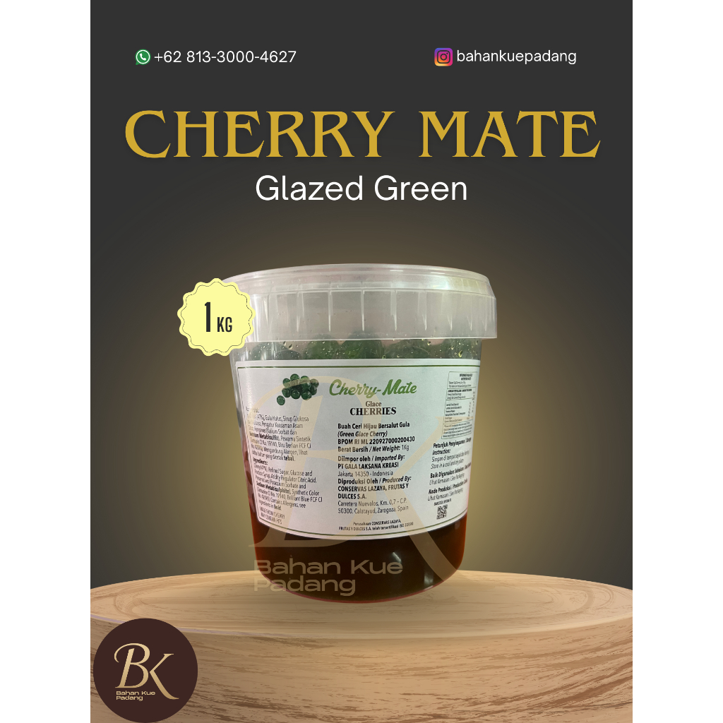 

CHERRY-MATE Glaze Cherry Green / Red 1 Kg