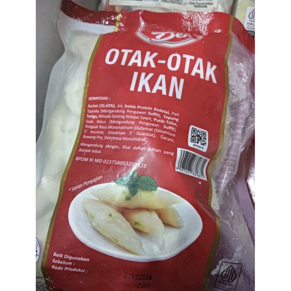 

OTAK OTAK PAK DEN KEMASAN 500GRAM