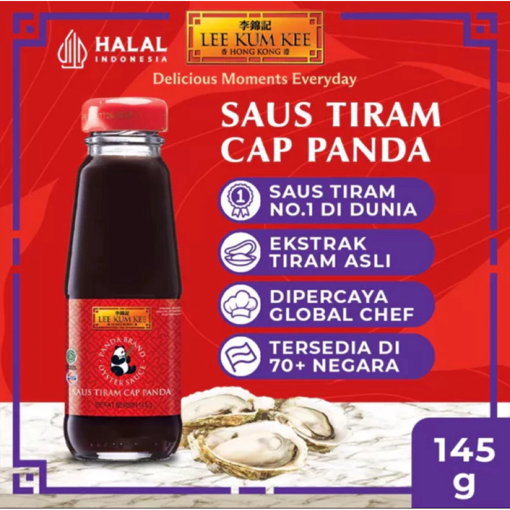 

Lee Kum Kee Saus Tiram Panda 145g – Rahasia Masakan Gurih dan Lezat