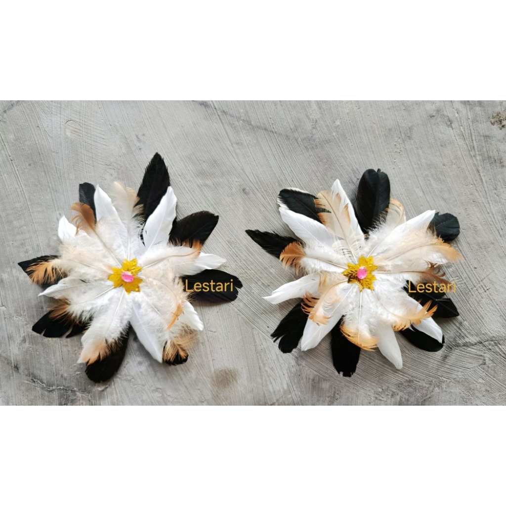 Cincin Dayak/cincin bulu/aksesoris tari/aksesoris dayak