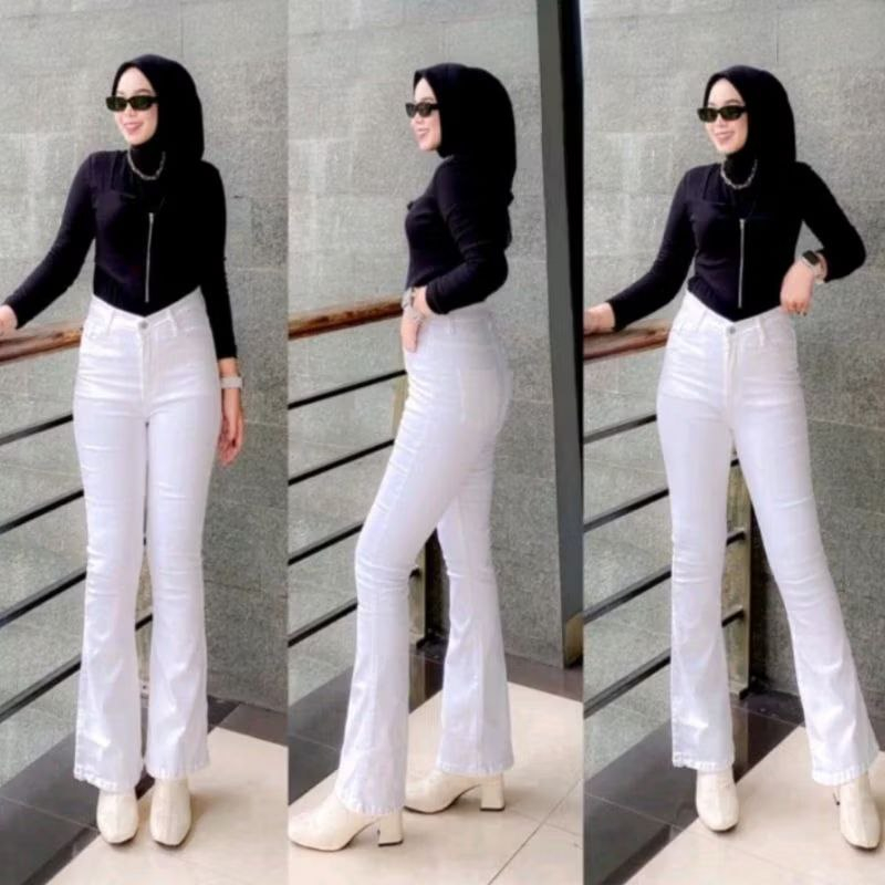 HIGH WAISHT CUTBRAY JEANS PUTIH LOOSE VOL.2 - CELANA CUTBRAY JEANS WANITA CELANA CUTBRAY VIRAL AUTO 