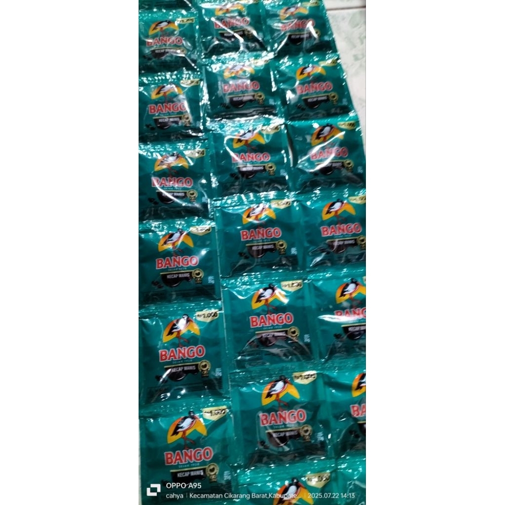 

kecap Bango 1000 isi 36 saset
