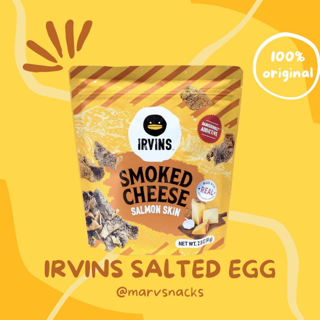 

IRVINS Smoked Cheese Salmon Skin (80 grams)
