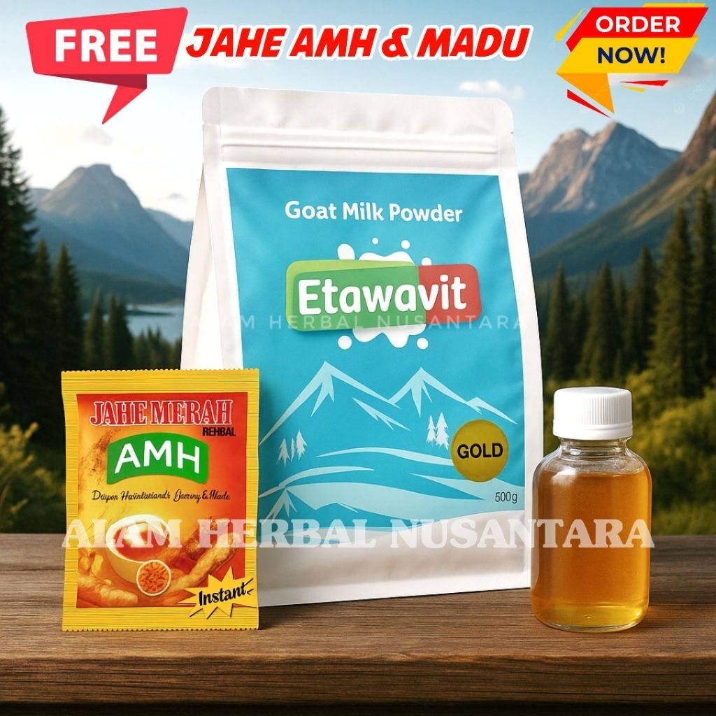 

SUSU KAMBING ETAWA SUSU ETAWAVIT 1/2 KG SUSU UNTUK NYERI SENDI SESAK NAFAS GANGGUAN PENCERNAAN ASAM URAT Free JAHE AMH DAN MADU ASLI MADU MURNI