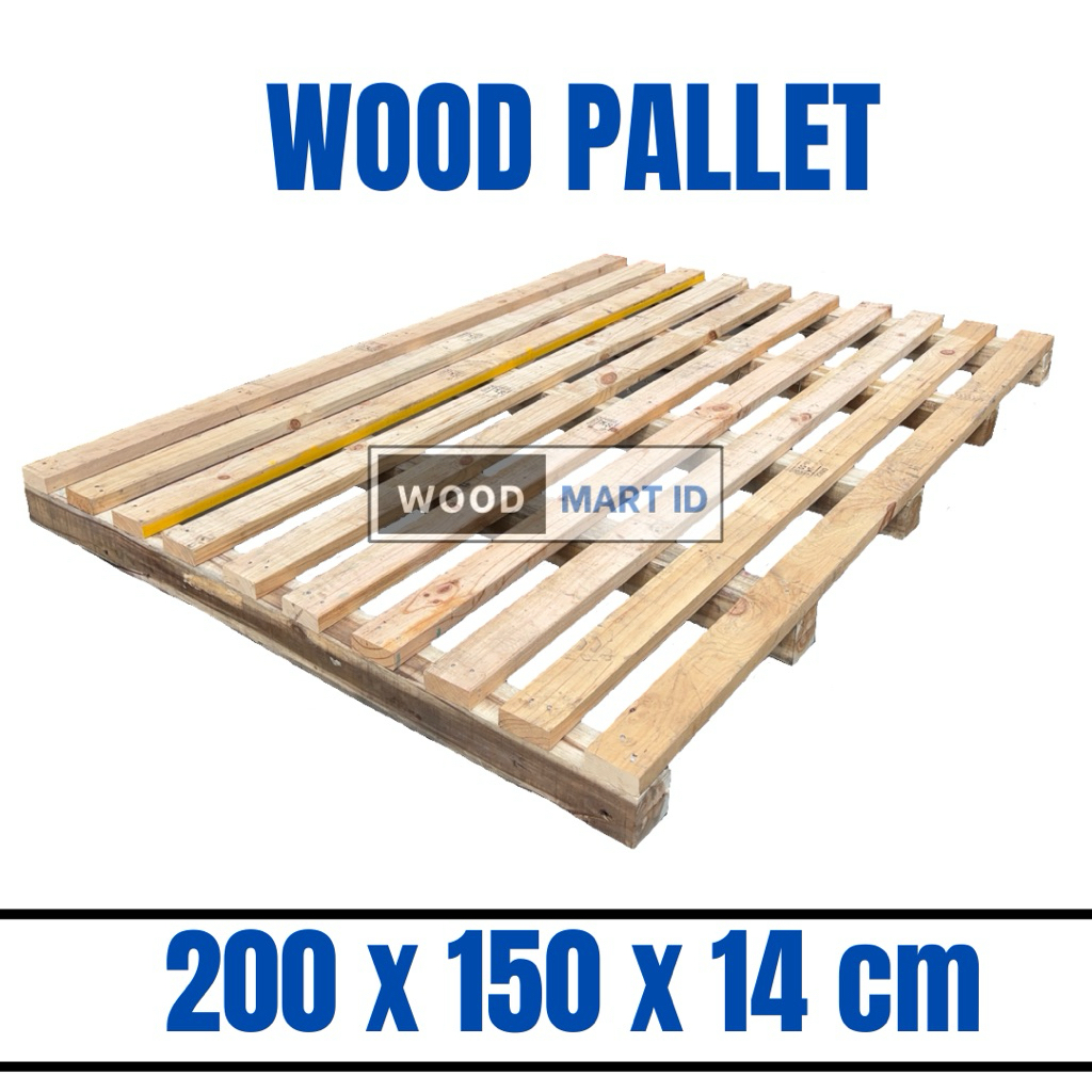 

Pallet Kayu Kontainer 200 x 150 cm | Palet Kayu Baru | Palet Kayu Custom | Wood Pallet
