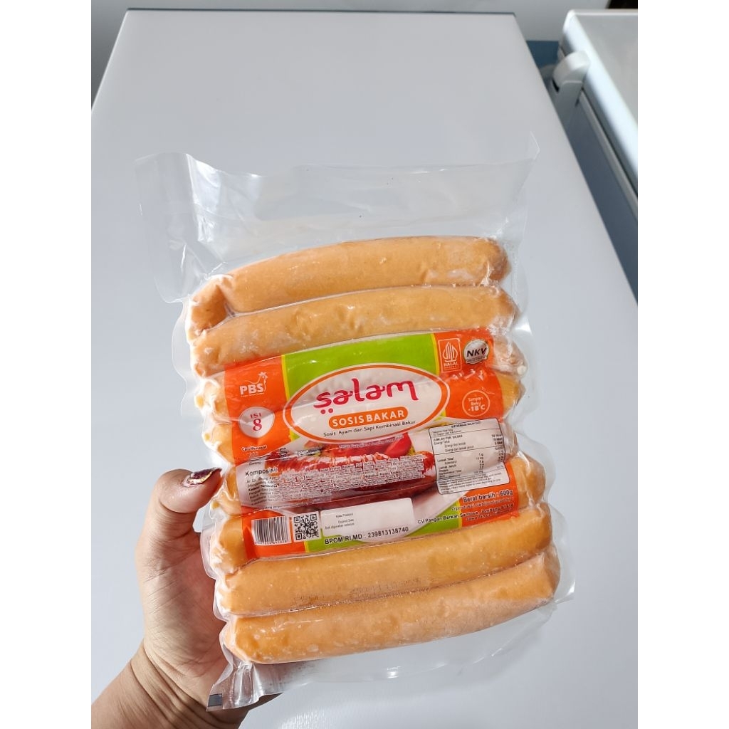 

sosis salam Bakar ada ukuran isi 13 dan isi 8