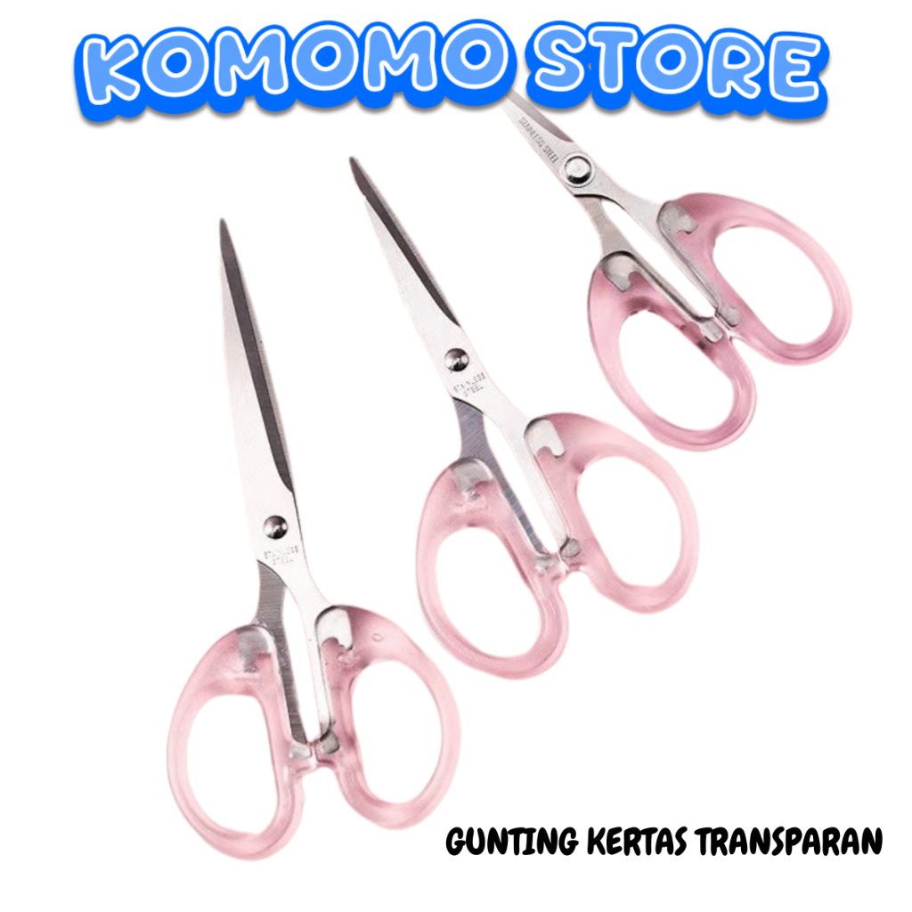 

KMM GUNTING KERTAS TRANSPARAN/GUNTING KERTAS AESTHETIC TRANSPARAN SCISSORS SCRAPBOOK