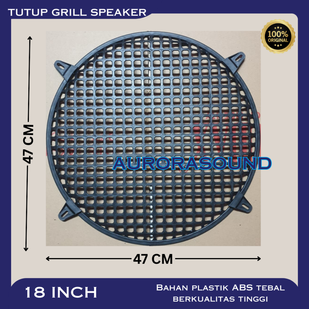 TUTUP GRILL SPEAKER 18 INCH RAM SPEAKER BOX 18 IN COVER SPEAKER PLASTIK