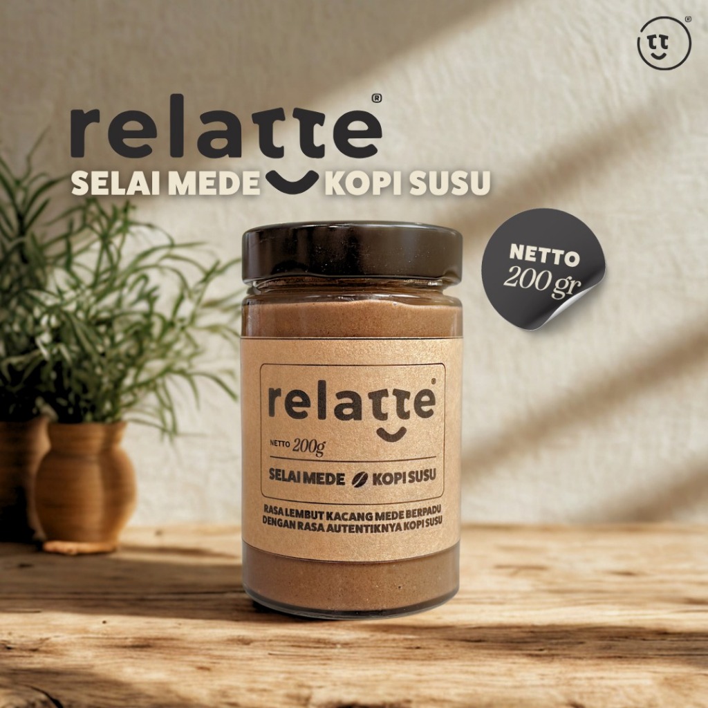 

Selai Mede Kopi Susu by Relatte | Size 200gr | 100% Biji Kopi Asli