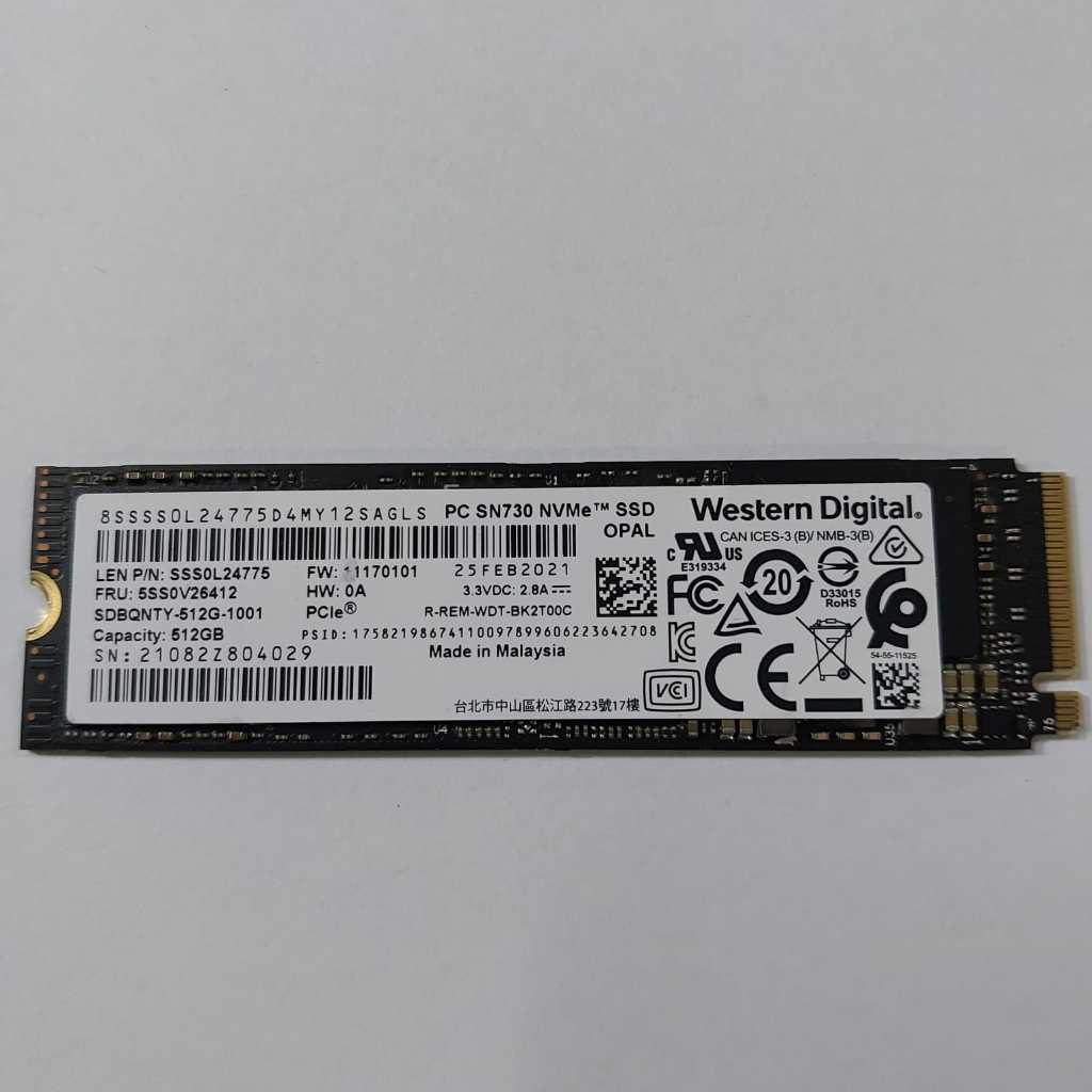SSD M.2 2280 NVME 512GB WD PC SN730 / PC SN720 PCIE GEN3 X4 ORIGINAL MURAH