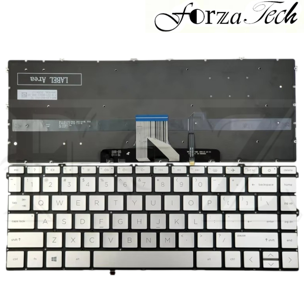 Keyboard Laptop HP 240 245 G10 240-G10 245-G10 Silver Backlight BERGARANSI NEW