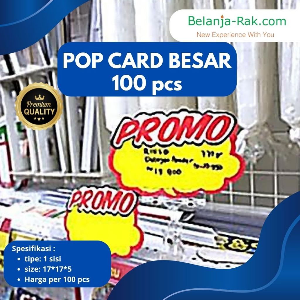 

Popcard Promo 100pcs Popcard Kertas Polos 1 Sisi