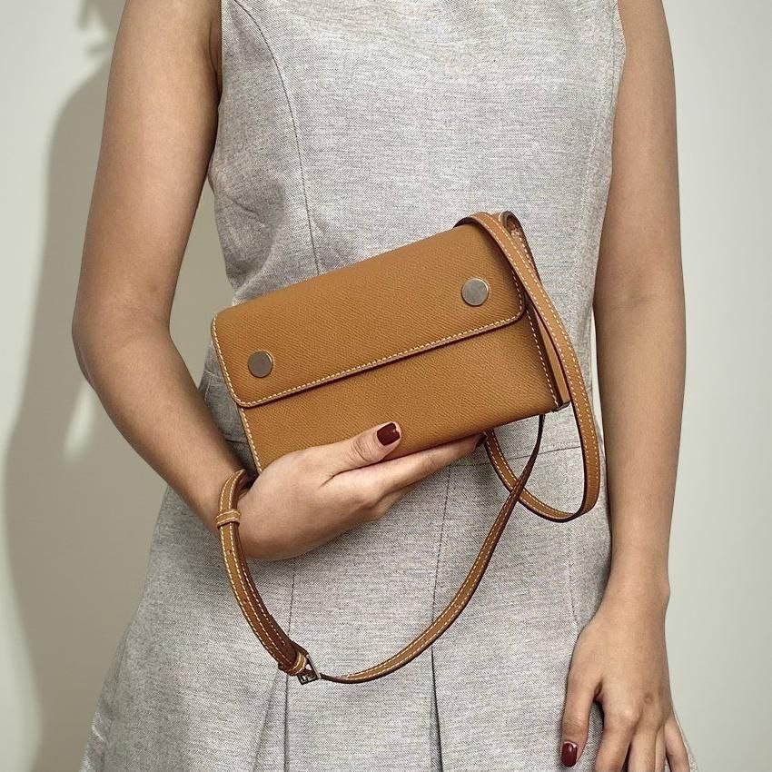 JWETNIK SFA-05BR BROWN JOLIE SHOULDER AND CROSSBODY CLUTCH BAG ( NO LOGO )