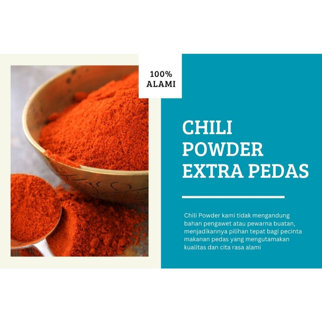

Bubuk Cabe Chili Powder Extra Pedas Cabe Bubuk Asli Extra Pedas