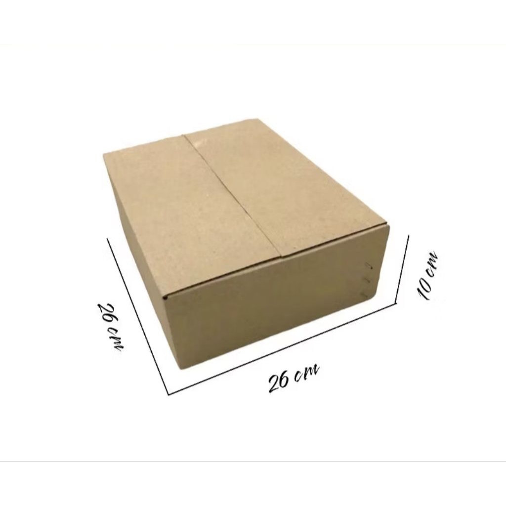 

kardus/karton/box, uk. 26x26x10 cm single wall model indomie