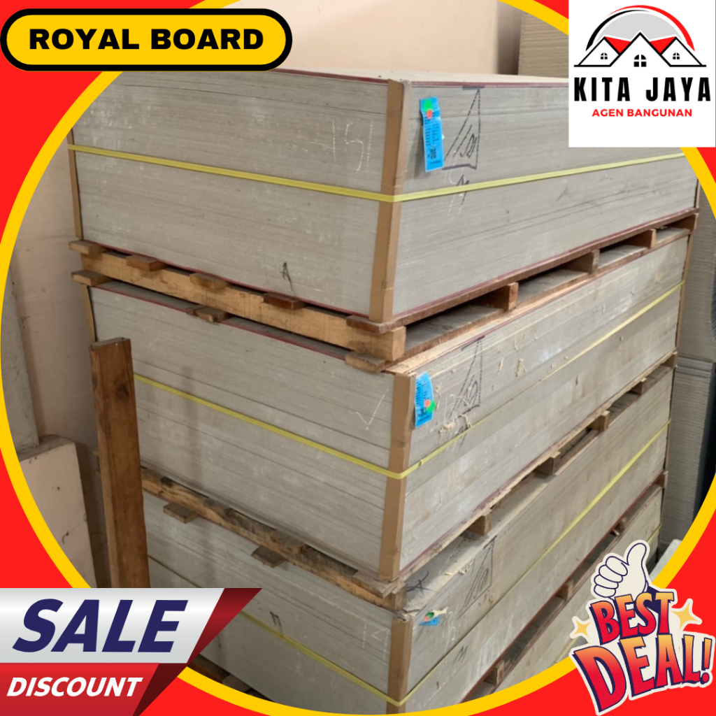 Papan Kalsium / Silikat Grc Royal Board 3 mm