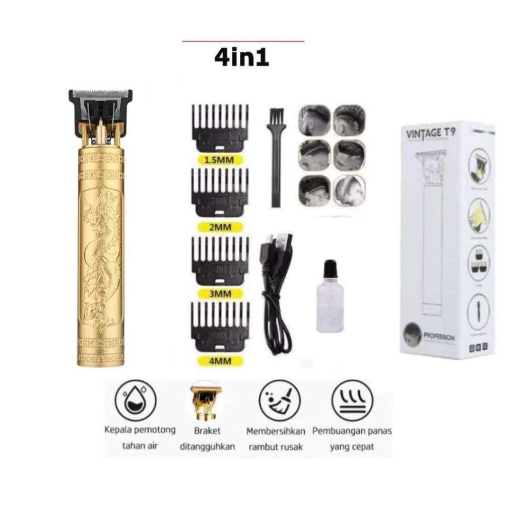 Alat cukur elektrik Vintage Cukur Rambut Elektrik Multifungsi Cukuran Rambut Elektrik