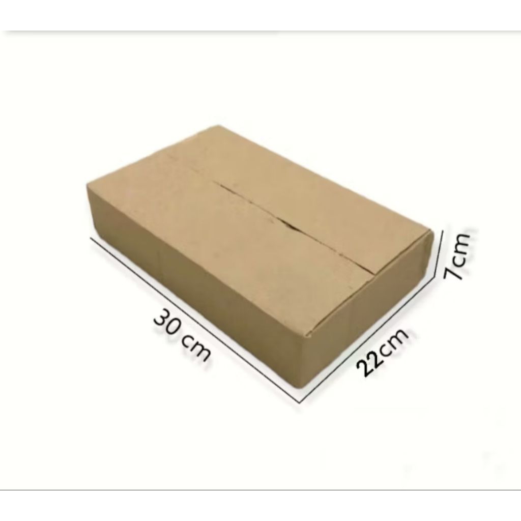 

Kardus Karton Box Ukuran 30x22x7 CM.... ST Single Wall Polos Untuk Packing Souvenir dll