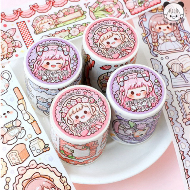 

Stiker Dodojam Telado Washi Tape Uncut Sticker Premium Lucu