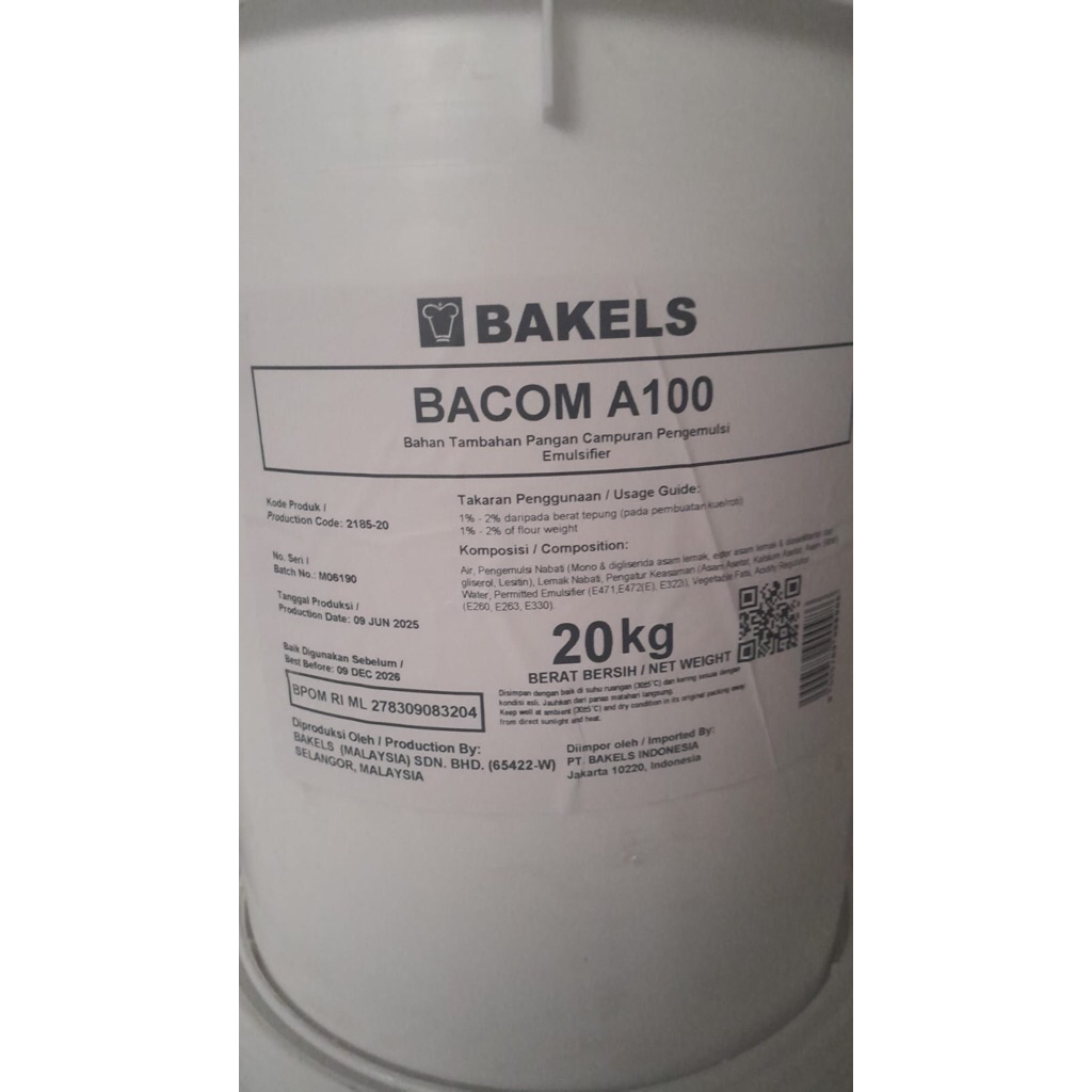 

BAKELS : Bacom A100 Unsalted @500gr