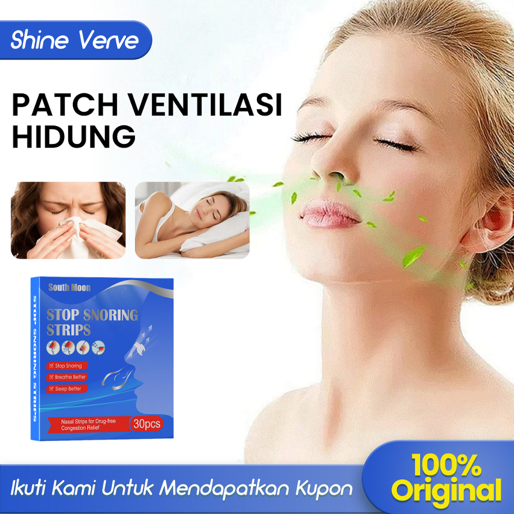 South Moon Patch Ventilasi Hidung 30pcs Meredakan Obstruksi Hidung Pelebaran Hidung Mengurangi Gangg