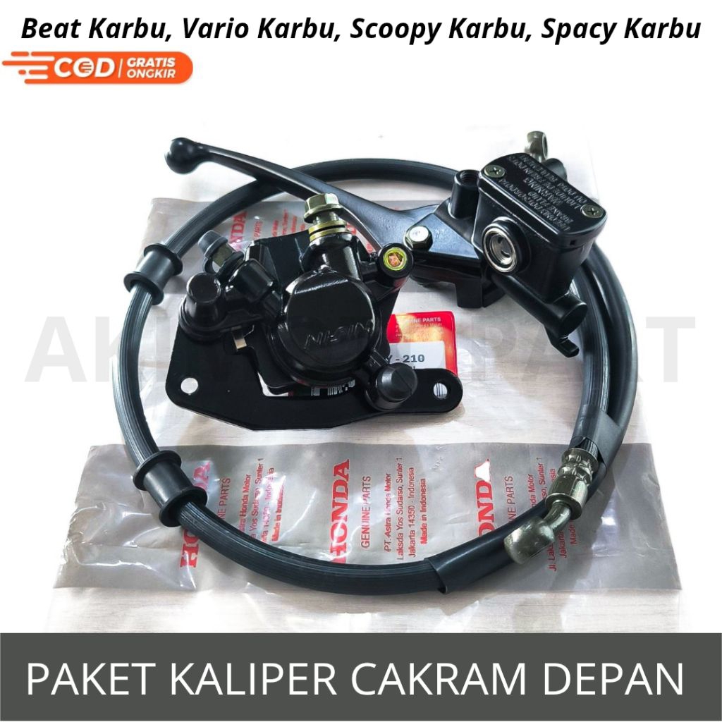 Kepala Babi Kaliper Depan Beat Karbu + Master Rem Depan Honda Beat Karbu,Vario Karbu,Scoopy, Spacy