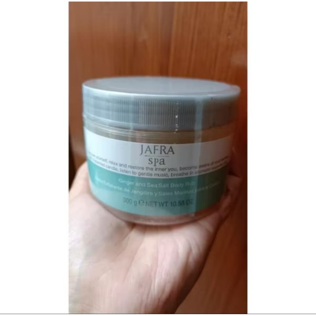 JAFRA SPA GINGER SEA & SALT BODY RUB SCRUB BADAN