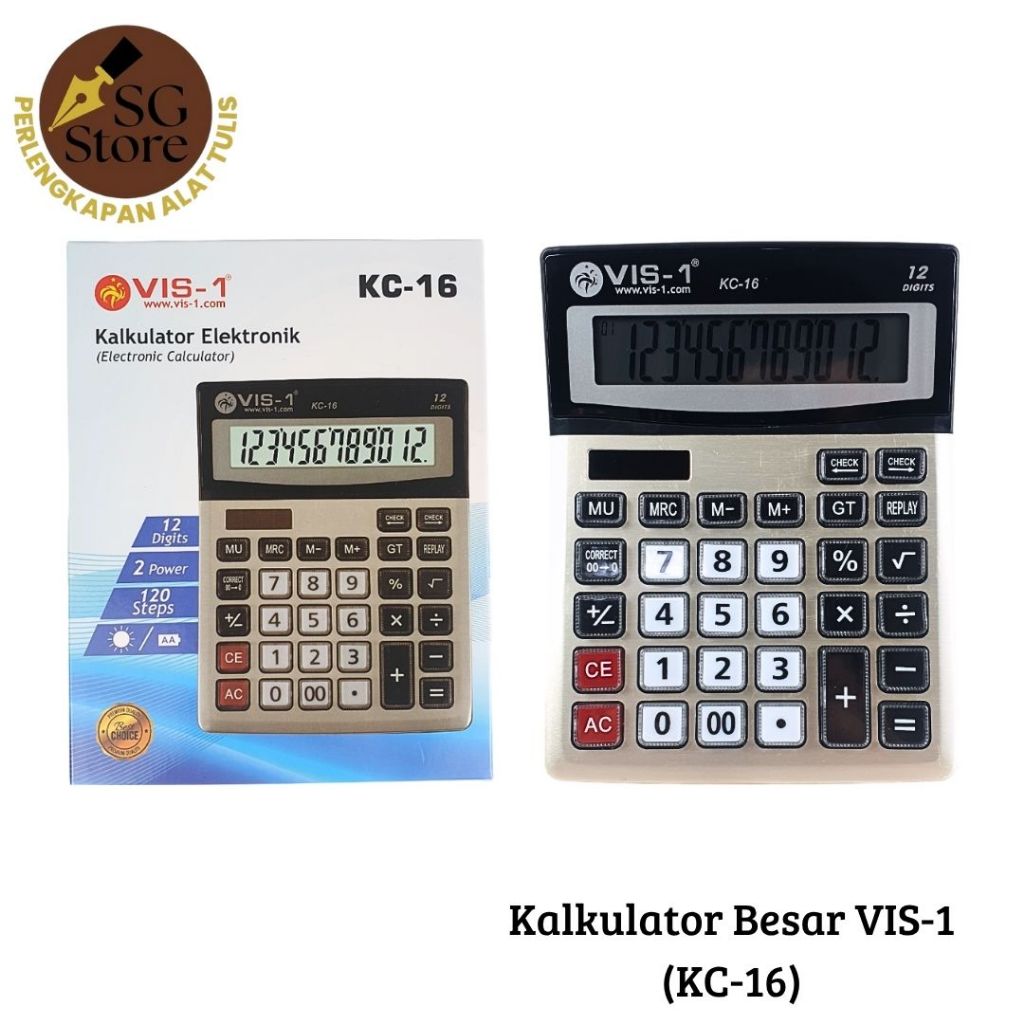 

Kalkulator Besar KC-16 / Kalkulator Digital / Kalkulator 12 digit / Calculator