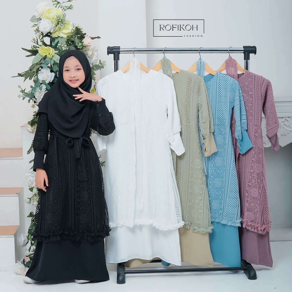 GAMIS ANAK PEREMPUAN DRESS MIDI ANAK 1-15 TAHUN
