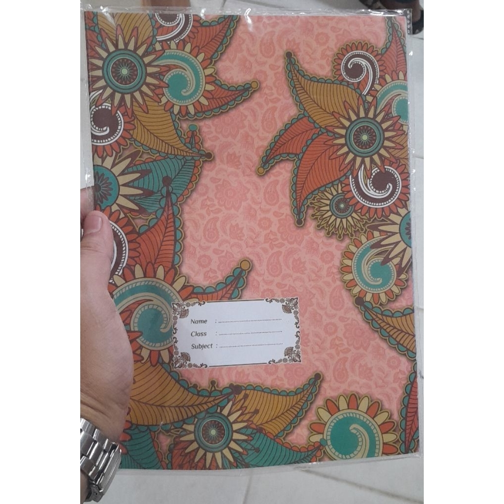 SAMPUL BUKU TULIS MOTIF BATIK (10pcs)