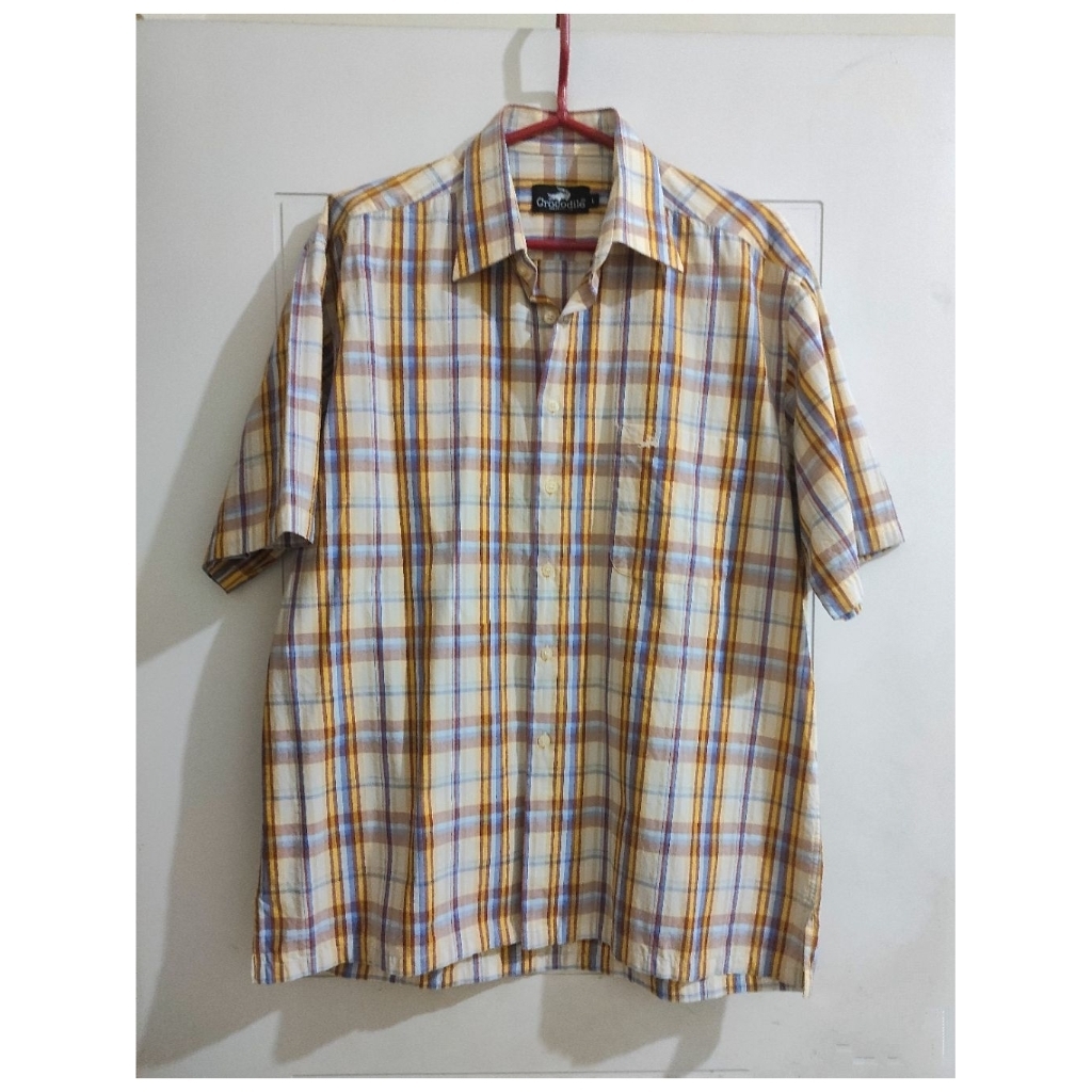 Kemeja Lengan Pendek Pria Crocodile Preloved