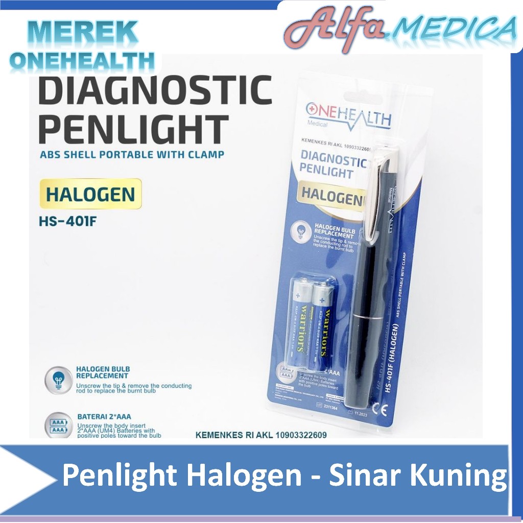 Penlight GeneralCare / penlight puremed / penlight sinar putih dan kuning