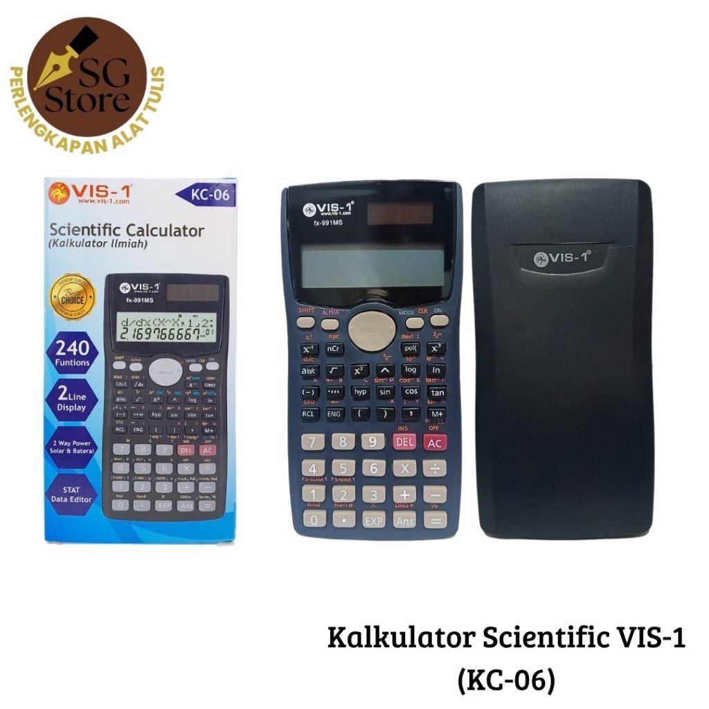 

Kalkulator Scientific kode KC-06 / Calculator / Alat Hitung