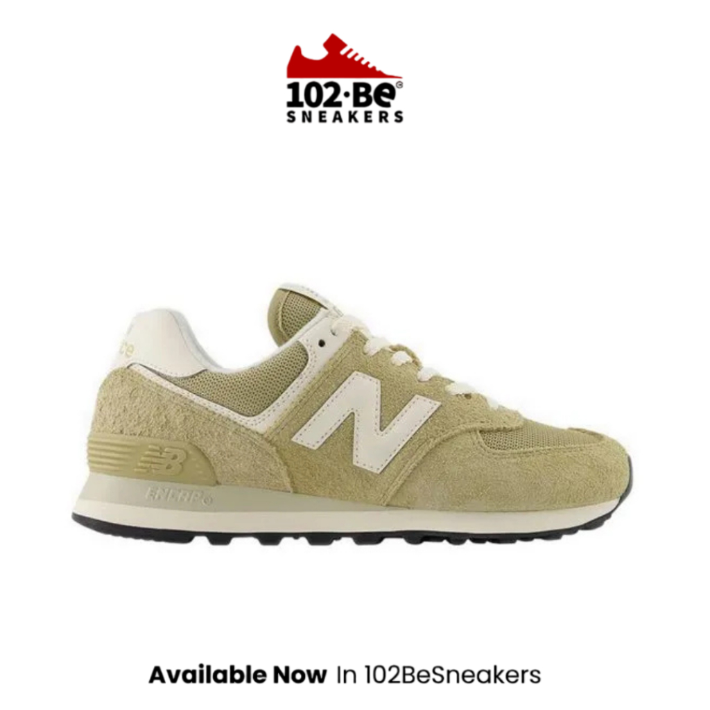 Sepatu NB 574 Women's Sneakers Shoes - Light Grey Original