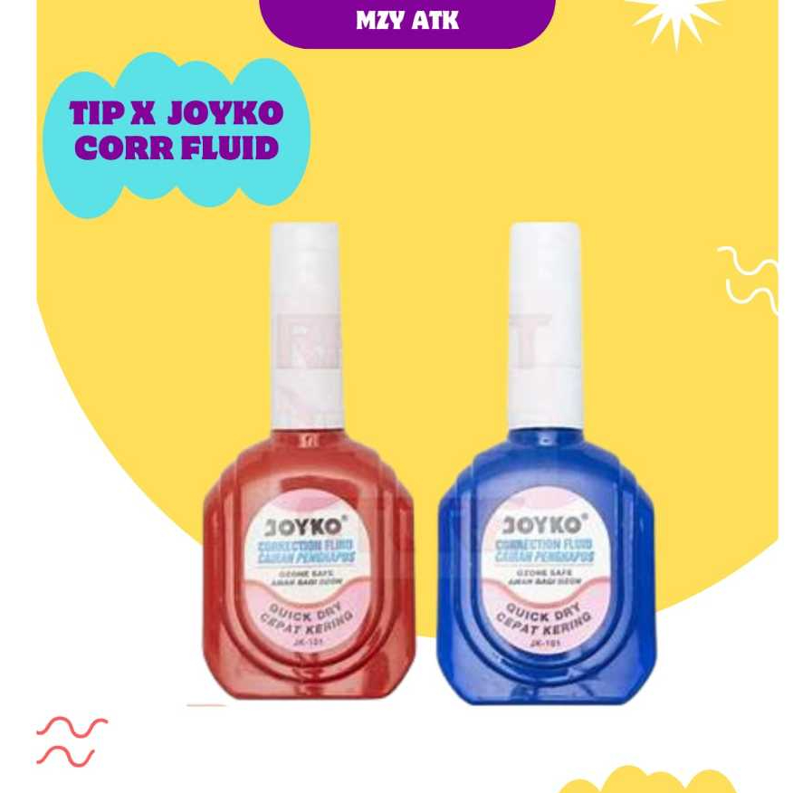 

JOYKO CORRECTION FLUID JK-01TIPEX CAIR JOYKO JK01 TIPX TIP-EX 1 BOX LUSIN MURAH [12PCS]