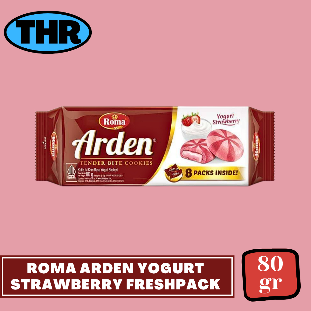 

Roma Biskuit Arden Yogurt Strawberry Freshpack 80gr