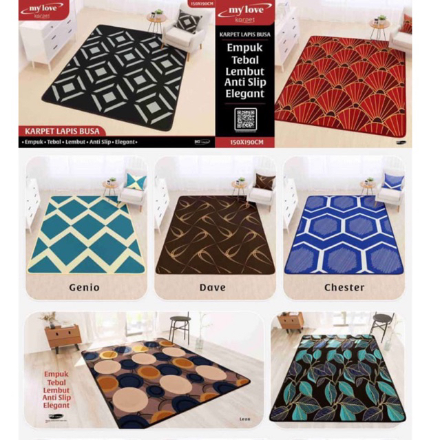 KARPET LAPIS BUSA MYLOVE PREMIUM 150x190 ANTI KEMPES
