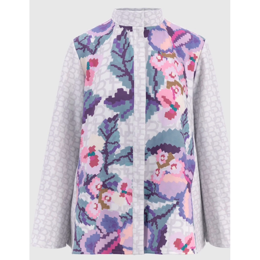 (NEW) TERBARU Benang Jarum Eclora Shirt - Lavender XS