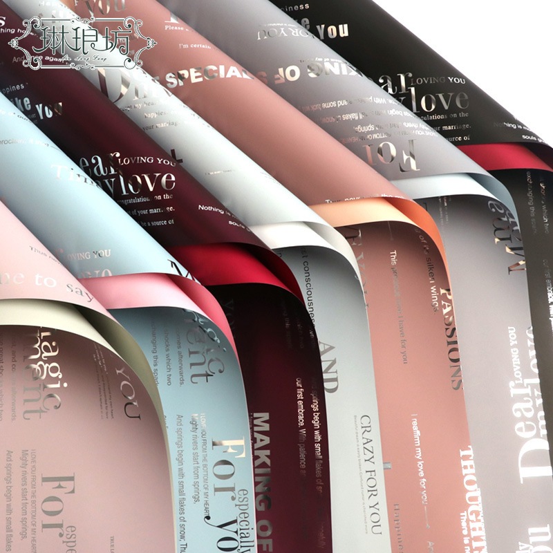 

Flower Wrapping Paper Bi Color Cellophane Pastel Kertas Buket Bunga Dua Warna Ecer KB6082