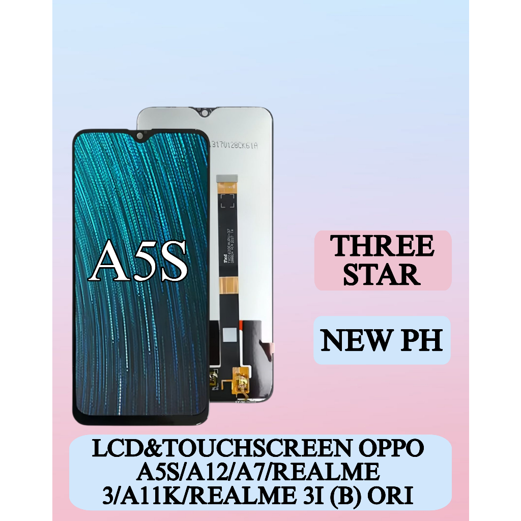 (PH BANDUNG) LCD TOUCHSREEN OPPO A5S/A12/A7/REALME 3/A11K/REALME 3I BLACK