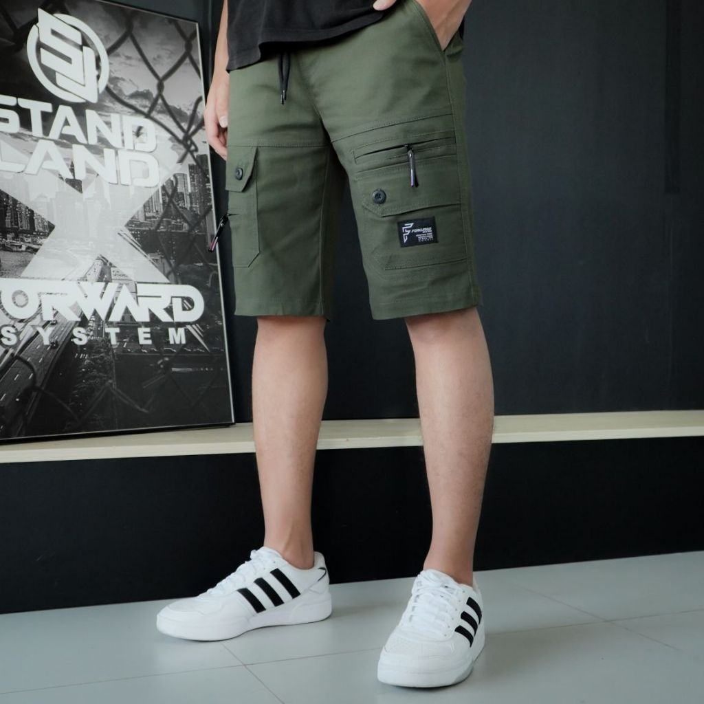 Forward System Celana chino Pendek Casual Reguler Lanz