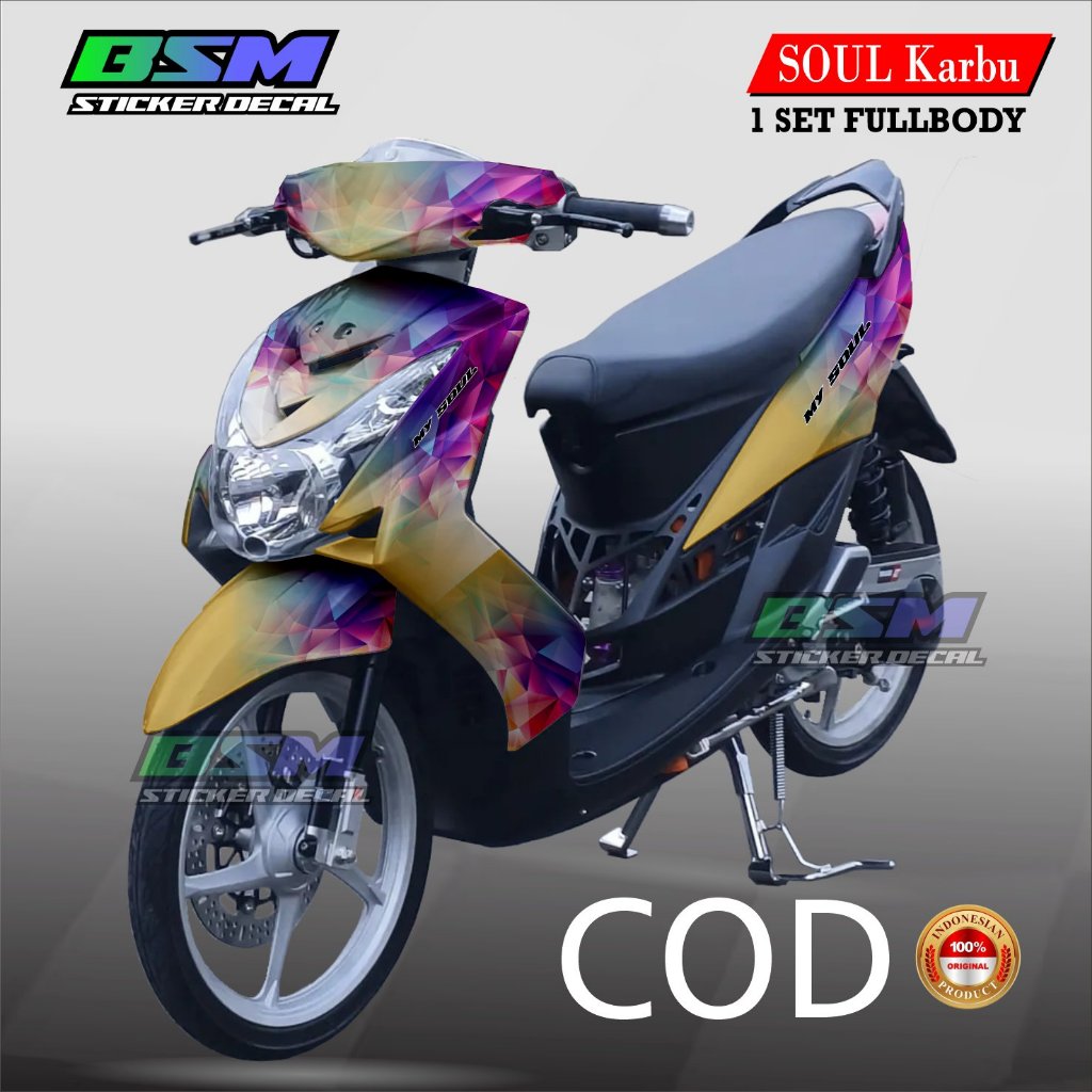 (COD) Decal Sticker Fullbody Mio Soul Karbu Lopoli Simpel