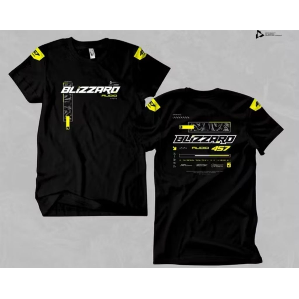 Kaos T-Shirt Blizzard audio Kaos Blizzard audio horeg Distro Pria Wanita Combed 24s