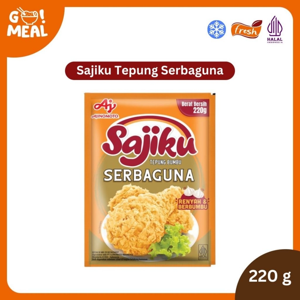 

SAJIKU TEPUNG BUMBU 900 gr - SAJIKU TEPUNG BUMBU 220 gr - TEPUNG BUMBU SERBAGUNA