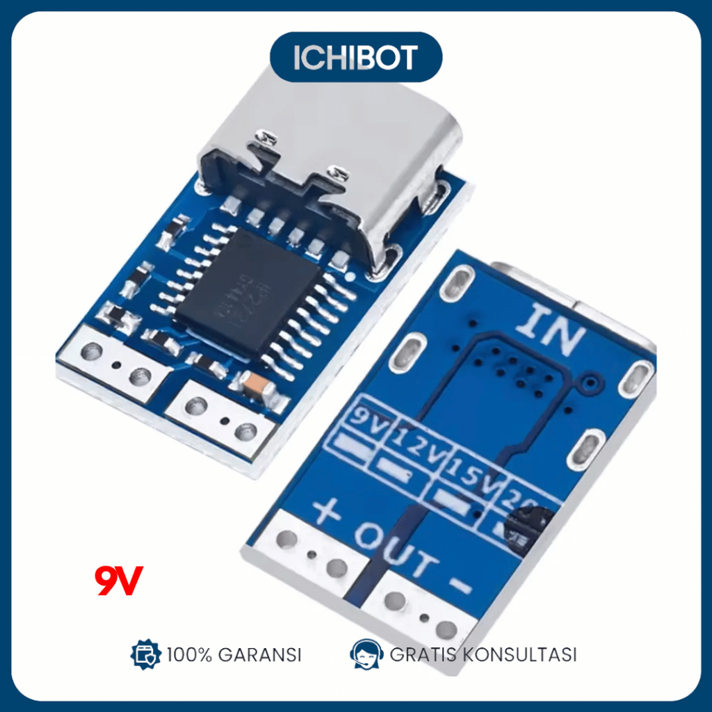 9v PDC004 decoy PD2.0 3.0 power trigger adapter QC4 charging Type C