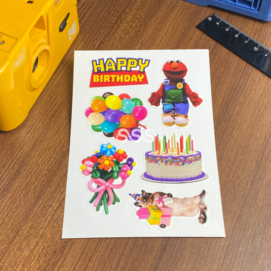 

STICKER BIRTHDAY / STICKER ELMO / STICKER PACK