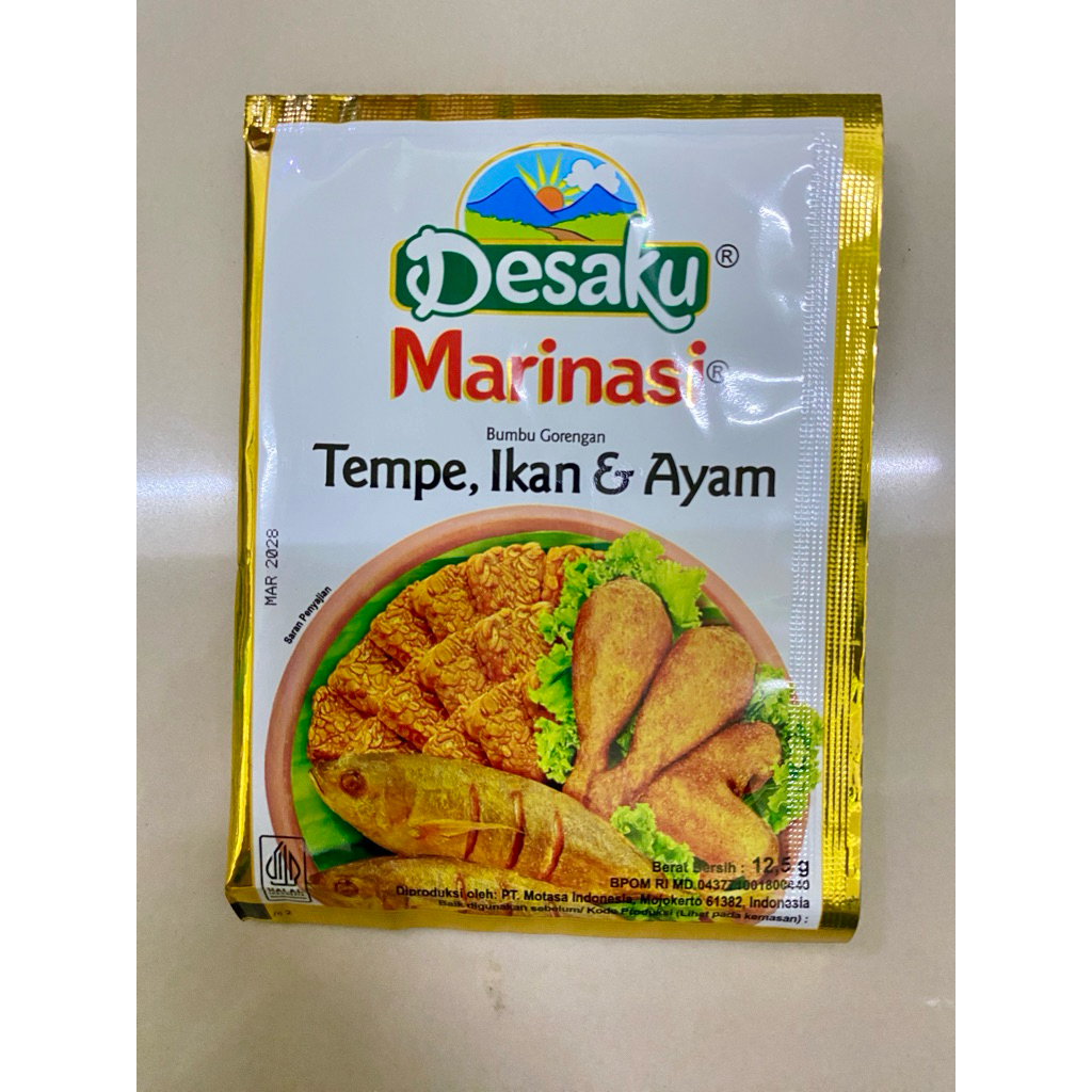 

Desaku Marinasi Tempe Ikan & Ayam 1 Receng (12pcs/12,5g)